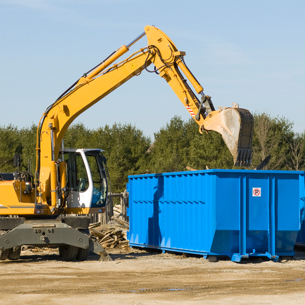 can i choose the location where the residential dumpster will be placed in Rice Virginia